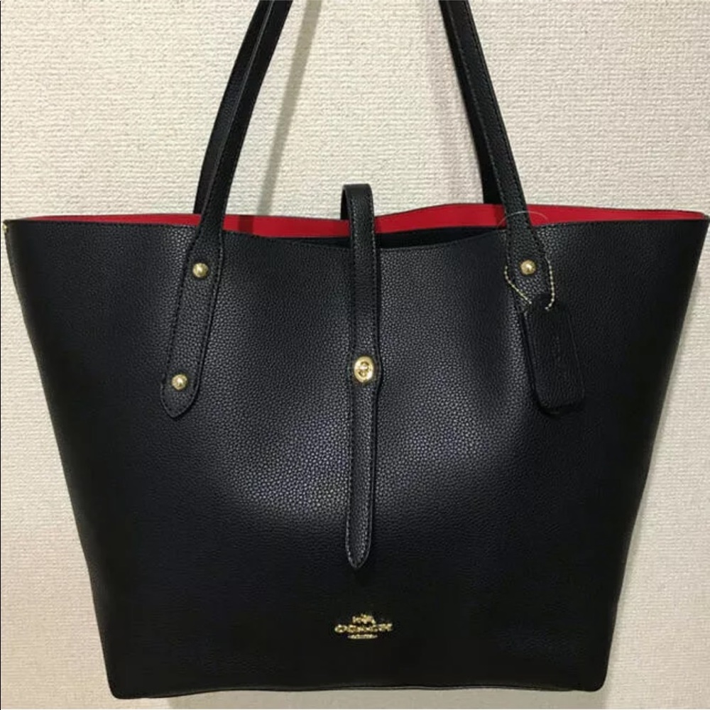 Coach Leather Shoulder Tote No. 58849 Bundle